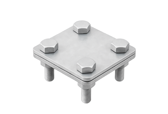 Соединитель полоса-полоса 100х100 мм