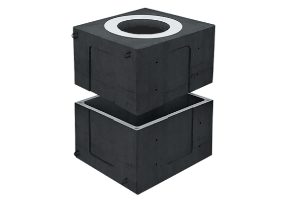 Колодец кабельной связи разветвительный 2 М-10 (80) ГЕК (В20) в двухслойной битумно-латексной гидроизоляции