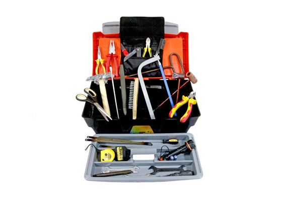 Комплект инструмента кабельщика-спайщика - 2 (пластмассовый ящик)