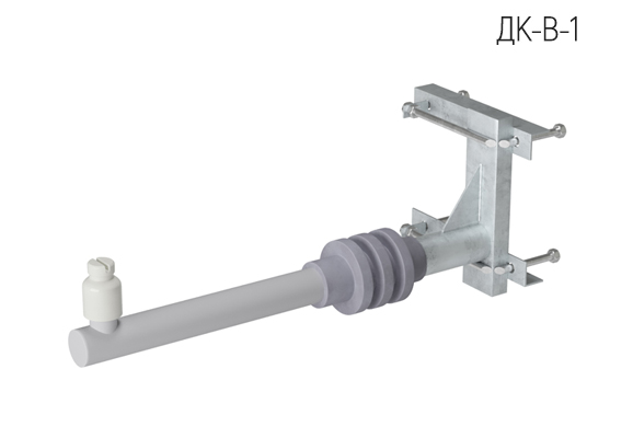 Кронштейн диэлектрический для подвеса провода волновода (ДК-В) с 1 изолятором