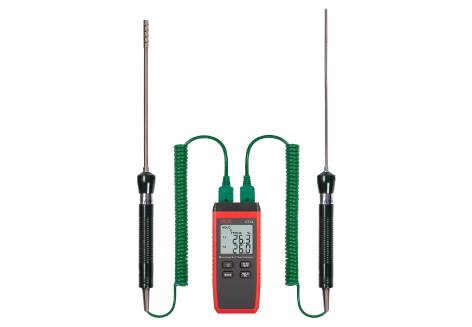 Контактный термометр RGK CT-12 с зондом температуры воздуха TR-10A и погружным зондом TR-10W с поверкой