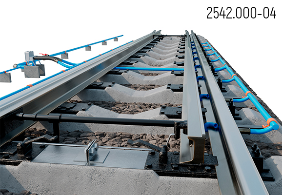 Арматура пневматической очистки (пневмообдувки) стрелочных переводов 2542.000-04