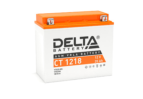 Стартерный аккумулятор Delta CT 1218