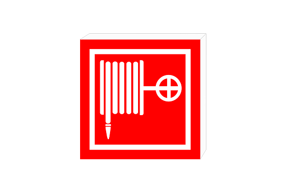 Световой знак F02 «Пожарный кран» (450х450 мм)