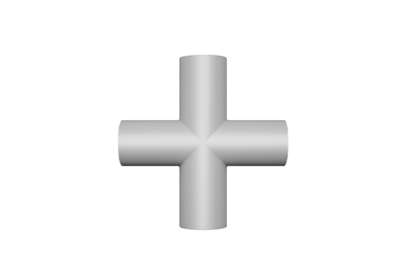 Крест прямой 65 мм ТО-167-07-00-01