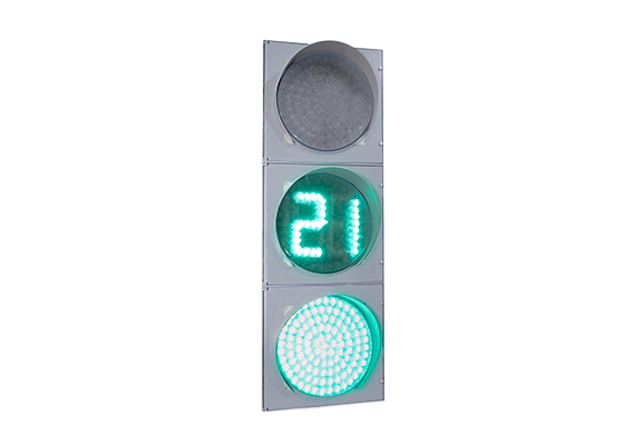 Verkehrslichtsignal Т.1.2 mit Zeit-Countdown-Tafel (Flachgehäuse)
