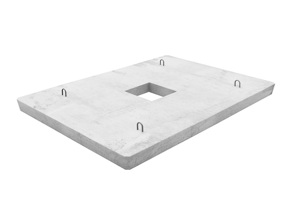 Плита якорная прямоугольная с отверстием дренажным 1,6х1,6 (В15)