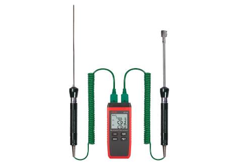 Контактный термометр RGK CT-12 с погружным зондом TR-10W и поверхностным зондом TR-10S