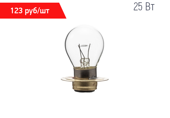 Лампа накаливания железнодорожная ЖС 12-25+25
