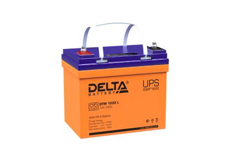 Свинцово-кислотный аккумулятор Delta DTM 1233 L