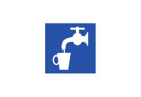 Знак по электробезопасности «Питьевая вода» (200х200 мм)