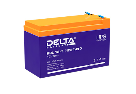 Свинцово-кислотный аккумулятор Delta HRL 12-9 (1234W) X