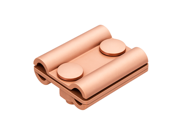 Параллельный зажим с разделительной пластиной медный