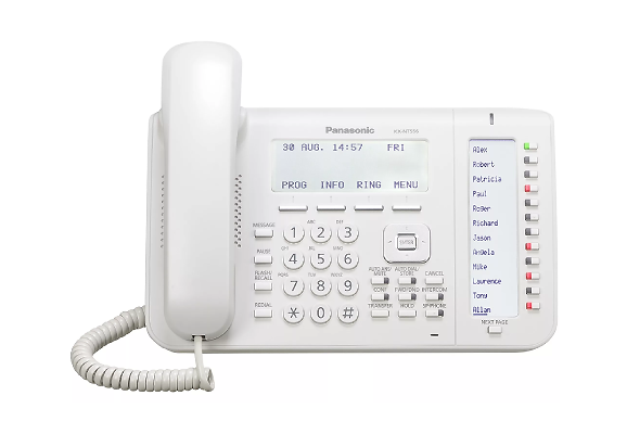 Системный IP-телефон Panasonic KX-NT556 белый