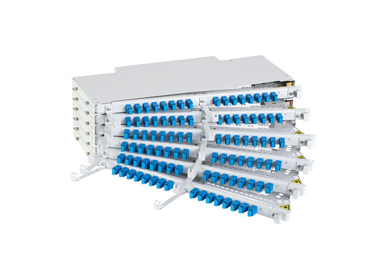 Кросс оптический поворотный ШКОС-6П-3U/6-96-SC-96-SC/SM-96-SC/UPC