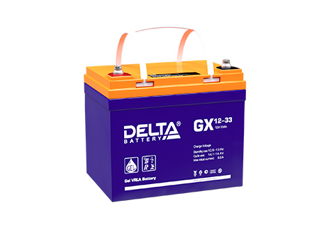 Свинцово-кислотный аккумулятор Delta GX 12-33