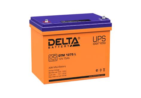 Свинцово-кислотный аккумулятор Delta DTM 1275 L