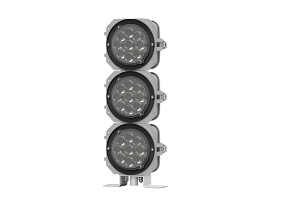 Metro light units for tunnel light signals with LED light-optical systems (LOS)
