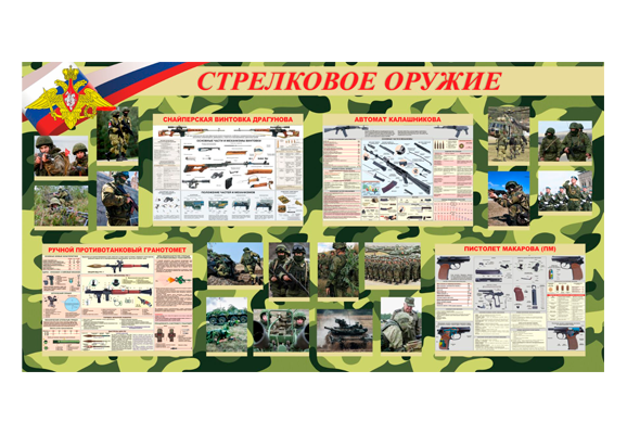 Стенд информационный «Стрелковое оружие»