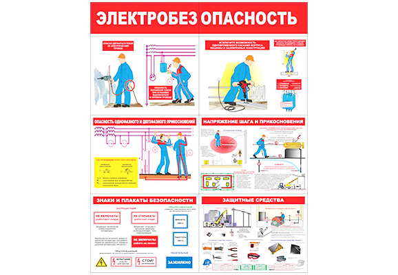 Стенд раскладной «Электробезопасность»