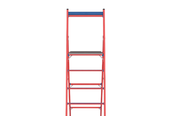 Стремянка стеклопластиковая с симметричной опорой исполнение «ЕВРО» ССД-3,8Е