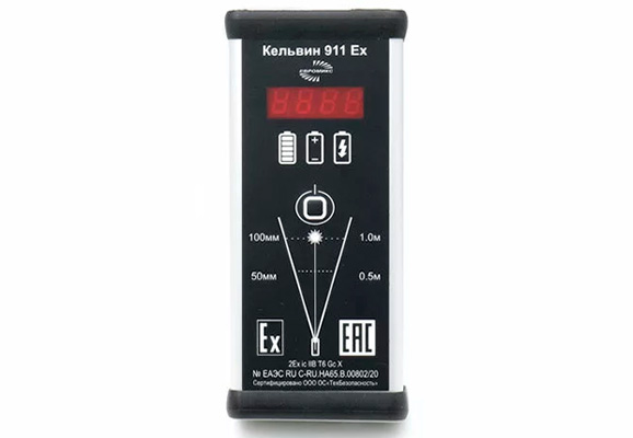 Переносной инфракрасный пирометр Кельвин 911Ex