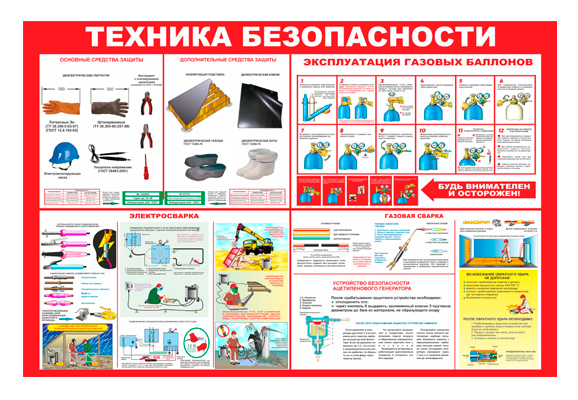 Стенд информационный «Техника безопасности»