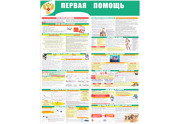Стенд раскладной «Первая медицинская помощь»