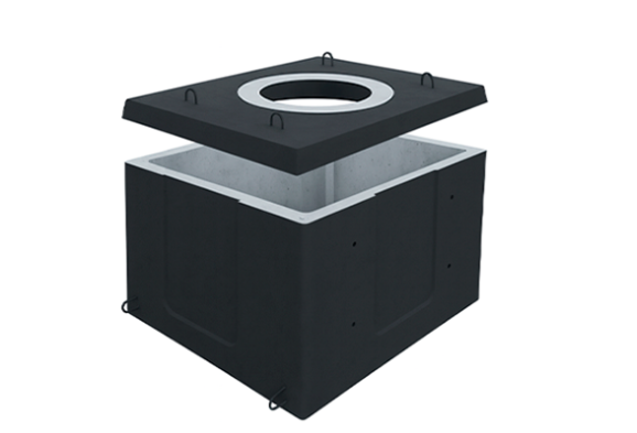 Колодец кабельной связи разветвительный 1-10 (80) ГЕК (В25) в битумно-латексной гидроизоляции