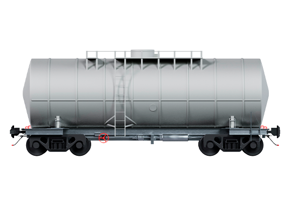 Вагон-цистерна для перевозки серы расплавленной 15-1256