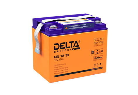 Свинцово-кислотный аккумулятор Delta GEL 12-33