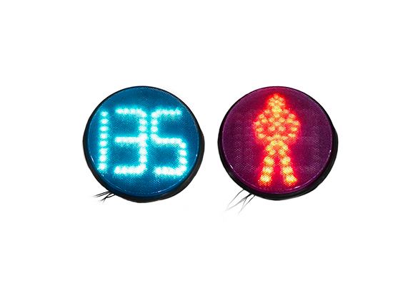 Lichtblock 300 mm für die Fußgängerampel mit Countdown-Tafel grün