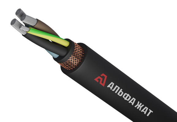 Гибкий силовой кабель алюминиевый АсКГТПэ 1х6