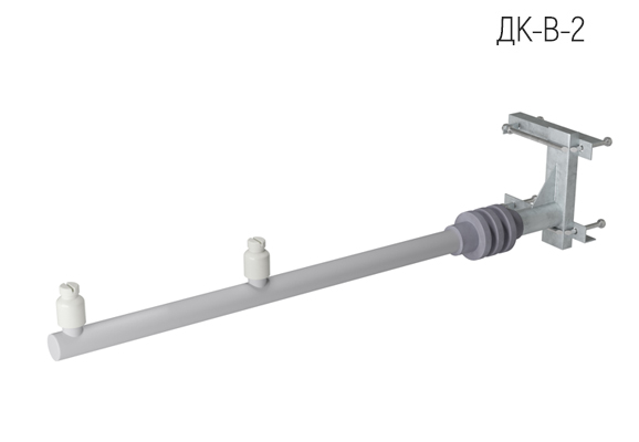 Кронштейн диэлектрический для подвеса провода волновода (ДК-В) с 2 изоляторами
