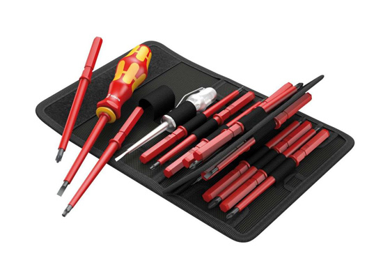 Набор насадок Kraftform Kompakt VDE 16 Universal 1 с отверткой-битодержателем и пробник, 16 предметов