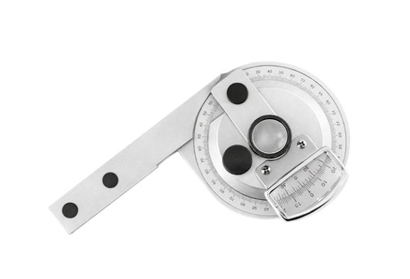 Угломер с нониусом и лупой