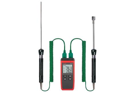 Контактный термометр RGK CT-12 с погружным зондом TR-10W и поверхностным зондом TR-10S с поверкой