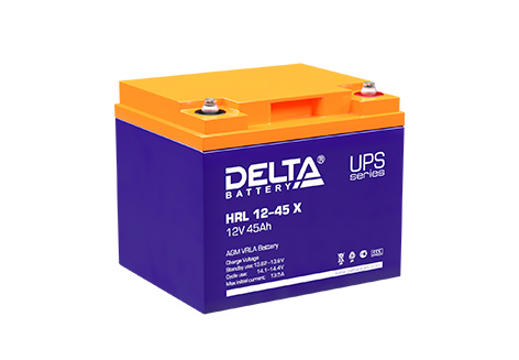 Свинцово-кислотный аккумулятор Delta HRL 12-45 X