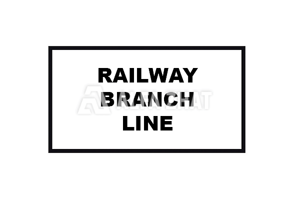 Railway sign «Railway branch line»