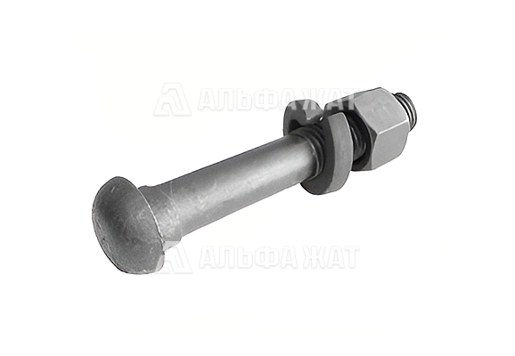 Болт стыковой М27х160 в сборе для накладок 1Р-65, 2Р-65