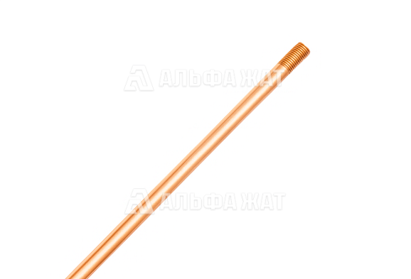 Штырь заземления омедненный резьбовой