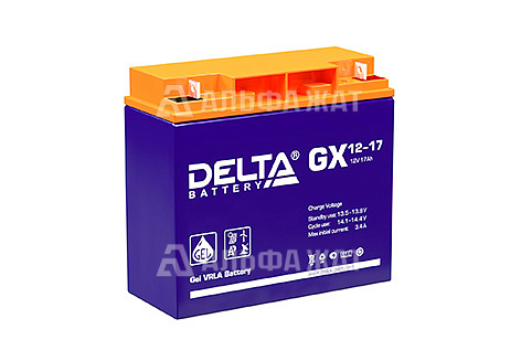 Свинцово-кислотный аккумулятор Delta GX 12-17