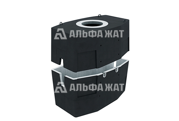 Колодец кабельной связи разветвительный 4-80 ГЕК (В20) в битумно-латексной гидроизоляции