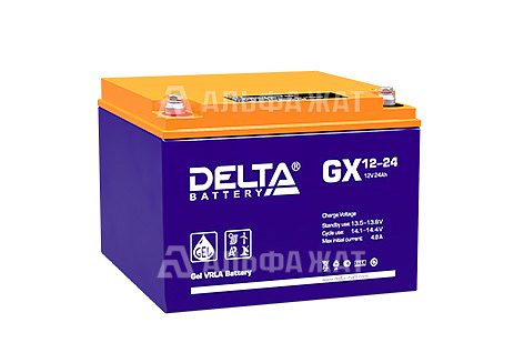 Свинцово-кислотный аккумулятор Delta GX 12-24