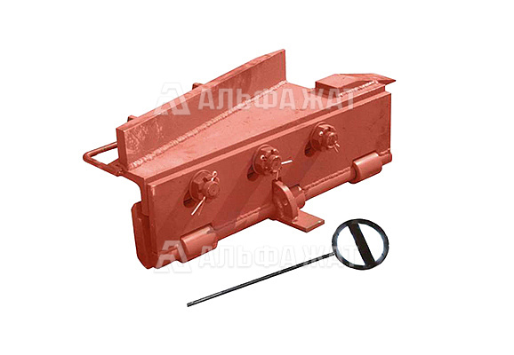 Ручной колесосбрасывающий башмак КСБ-Р65 (сброс налево)