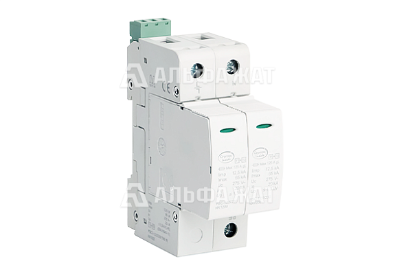 Устройство защиты от импульсных перенапряжений УЗИП 2-полюсный, класс I+II, L-N-PE, 12,5 кA с удаленным контролем