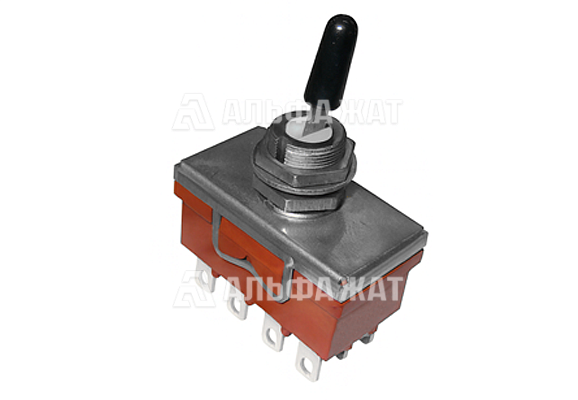 Трехполюсный тумблер клавишный на переключение ПТ509-2