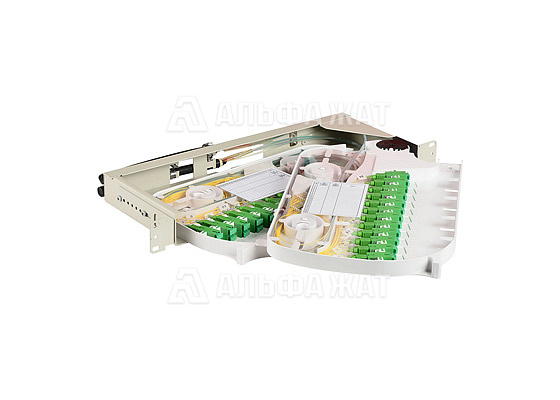 Кросс оптический поворотный ШКОС-2ФП-1U/2-48SC-48SC/APS-48SC/APS