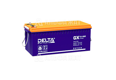 Свинцово-кислотный аккумулятор Delta GX 12-200
