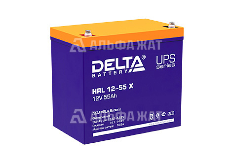 Свинцово-кислотный аккумулятор Delta HRL 12-55 X